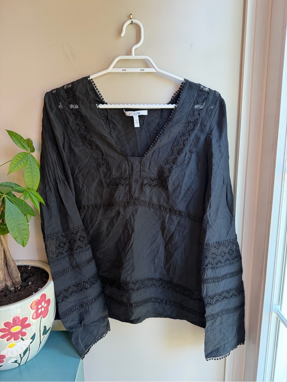 Derek Lam 10 Crosby 100% Silk Blouse size 2